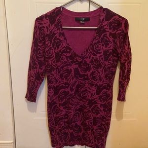 💯 cotton  deep v neck long sweater